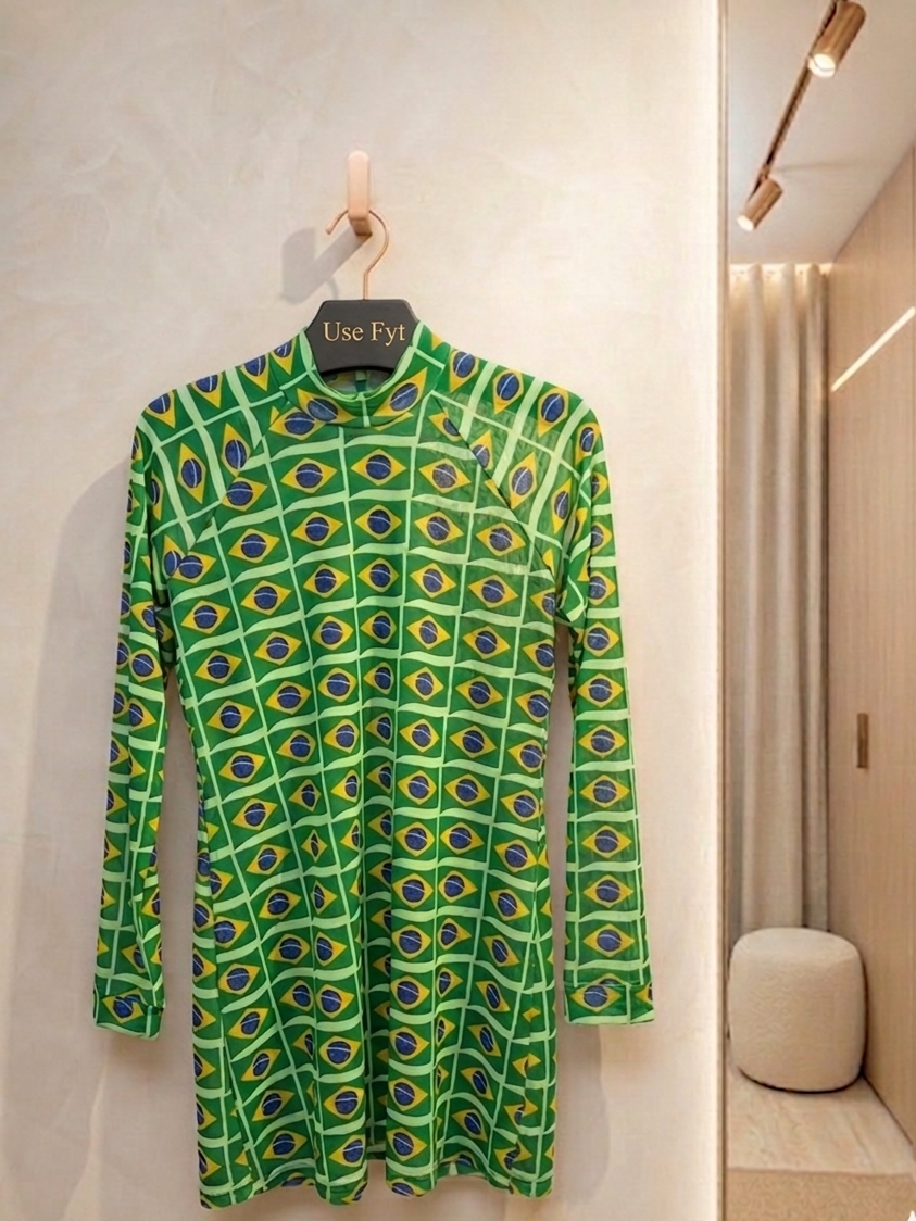 Blusa Tule. Pele de Jogo